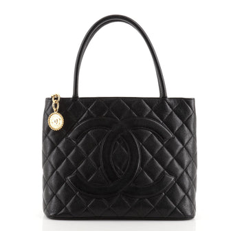 Chanel Medallion Tote Quilted Caviar