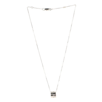 Gucci Icon Twirl Pendant Necklace 18K White Gold with Diamond