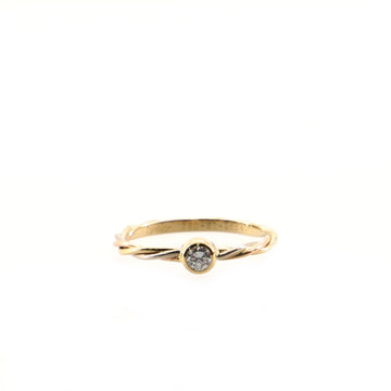 Cartier Monostone Trinity Ring 18K Tricolor Gold and Diamond