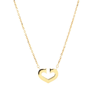Cartier C Heart de Cartier Pendant Necklace 18K Yellow Gold