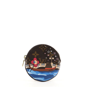 Louis Vuitton Round Coin Purse Limited Edition Vivienne Xmas Monogram Canvas