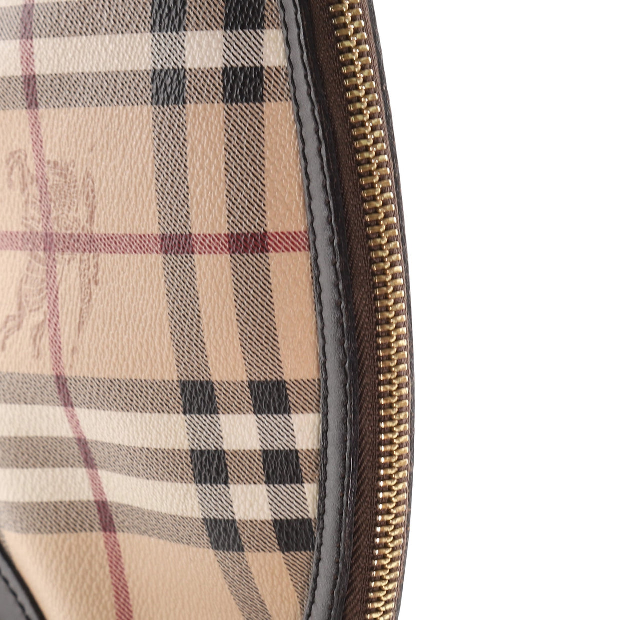 Burberry Orchard Crossbody Bag Haymarket Coated Canvas and Leather Mini