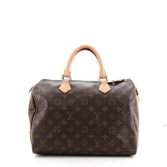 Louis Vuitton Speedy Handbag Monogram Canvas 30