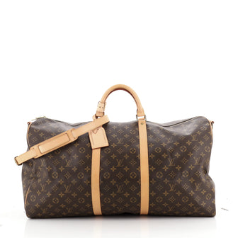 Louis Vuitton Keepall Bandouliere Bag Monogram Canvas 60