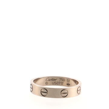 Cartier Love Wedding Band Ring 18K White Gold