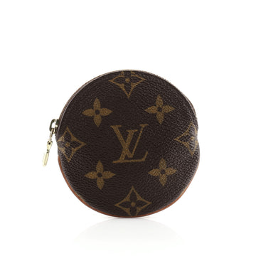 Louis Vuitton Round Coin Purse Monogram Canvas