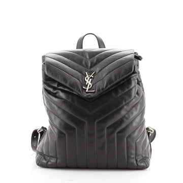 Saint Laurent LouLou Backpack Matelasse Chevron Leather Medium
