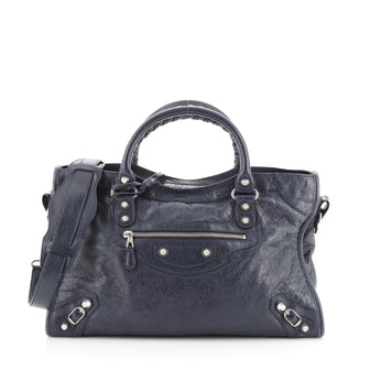 Balenciaga City Giant Studs Bag Leather Medium