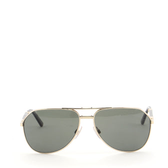 Dolce & Gabbana Gold Edition Aviator Sunglasses Plated Metal