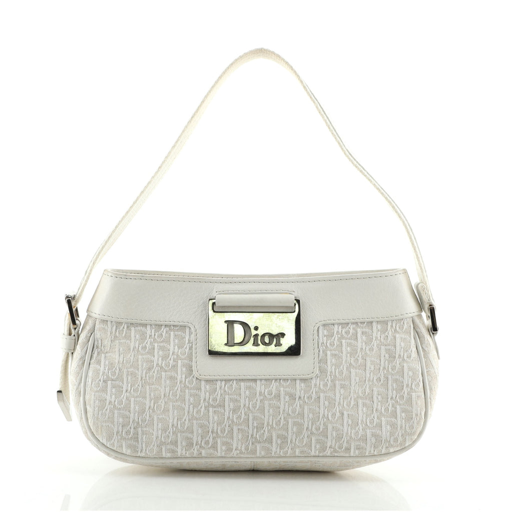 Vintage Diorissimo Christian Dior Monogram Trotter Pochette Bag with Silver, The Vault 1969