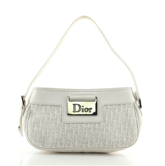 Christian Dior Vintage Trotter Street Chic Pochette Diorissimo Canvas