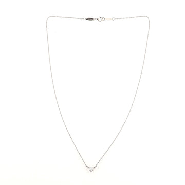 Tiffany & Co. Elsa Peretti Diamonds By The Yard Pendant Necklace Platinum with Diamond .17CT