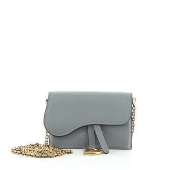 Christian Dior Saddle Nano Pouch Leather