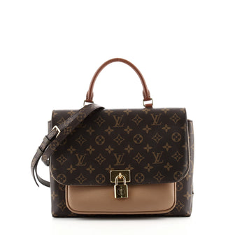 Louis Vuitton Marignan Handbag Monogram Canvas with Leather