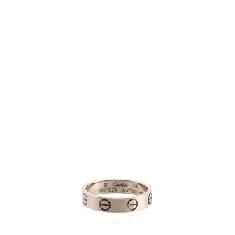Cartier Love Wedding Band Ring 18K White Gold