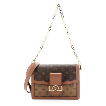 Louis Vuitton Dauphine Shoulder Bag Reverse Monogram Canvas MM