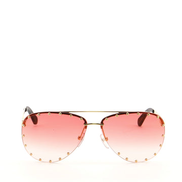 Louis Vuitton The Party Aviator Sunglasses Studded Metal