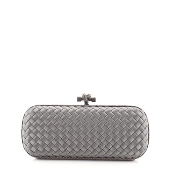 Bottega Veneta Box Knot Clutch Intrecciato Satin Long