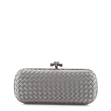 Bottega Veneta Box Knot Clutch Intrecciato Satin Long