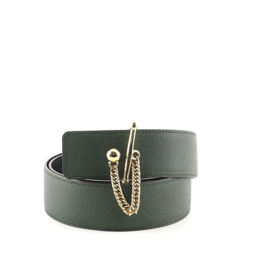 Hermes Reversible Mallions Belt Leather Wide