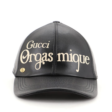 Gucci Orgasmique Baseball Cap Printed Leather