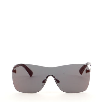 Chanel Runway Shield Sunglasses Acetate and Metal