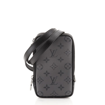 Louis Vuitton Double Phone Pouch Reverse Monogram Eclipse