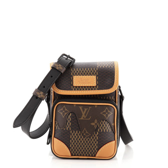Louis Vuitton Nigo Amazone Messenger Bag Limited Edition Giant Damier and Monogram Canvas Nano