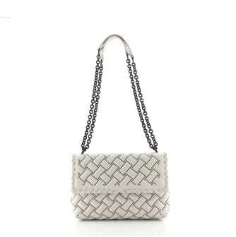 Bottega Veneta Olimpia Crossbody Intrecciato Microstuds Lambskin Small