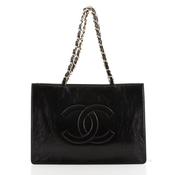Chanel Vintage CC Chain Tote Lambskin Large