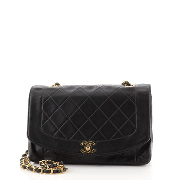 Chanel Vintage Diana Flap Bag Quilted Lambskin Medium