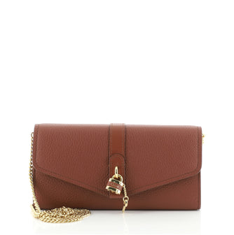 Chloe Aby Chain Wallet Leather