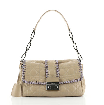 Christian Dior New Lock Flap Bag Cannage Quilt Lambskin Small