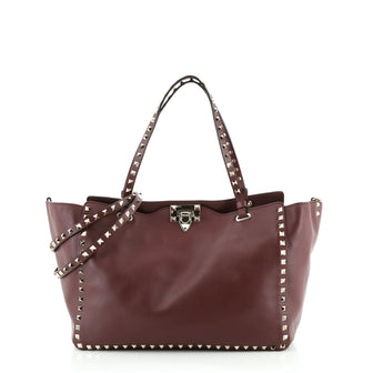 Valentino Rockstud Tote Soft Leather Medium