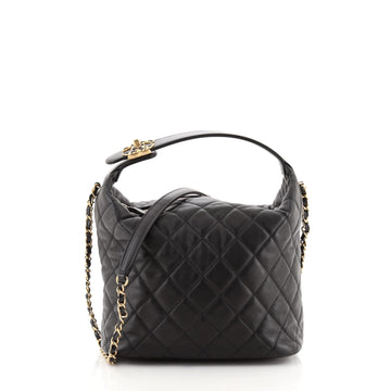 Chanel Perfect Meeting Hobo Quilted Lambskin Large