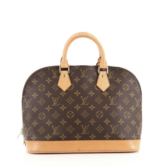 Louis Vuitton Vintage Alma Handbag Monogram Canvas PM