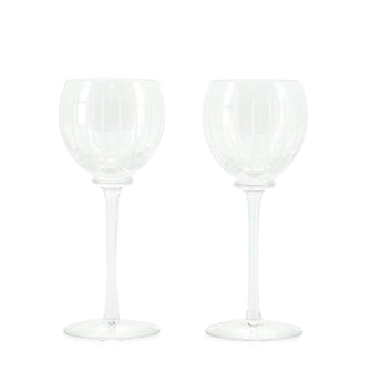 Hermes Fanfare Wine Glasses Set Crystal