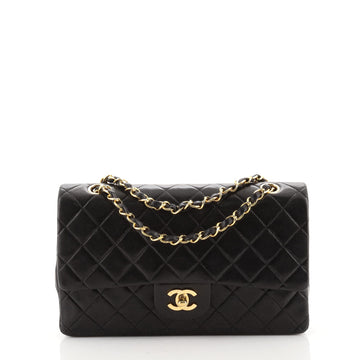 Chanel Vintage Classic Double Flap Bag Quilted Lambskin Medium