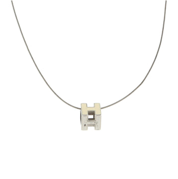 Hermes Pop H Cube Pendant Necklace Metal with Enamel