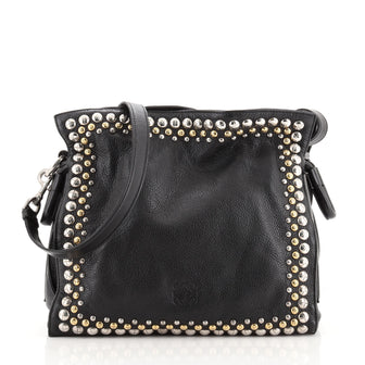 Loewe Flamenco Bag Embellished Leather Medium
