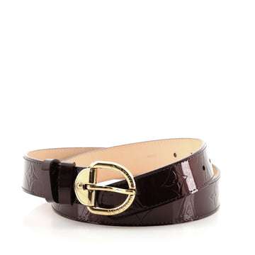 Louis Vuitton Ceinture Belt Monogram Vernis Medium