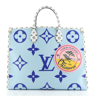 Louis Vuitton OnTheGo Tote Limited Edition Cities Escale Monogram Giant GM