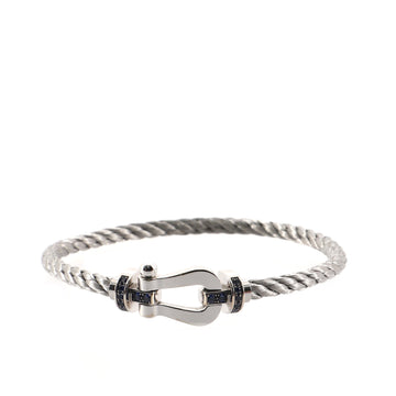 Fred Paris Force 10 Bracelet 18K White Gold with Sapphire
