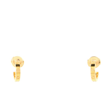 Cartier Love Hoop Earrings 18K Yellow Gold Small