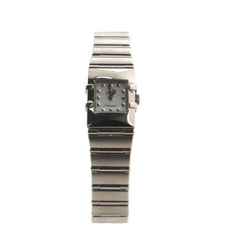 Omega Constellation Carre Quartz Watch Stainless Steel with Mother of Pearl 15