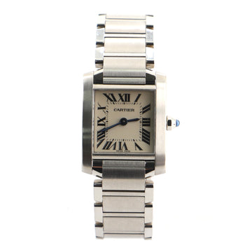 Cartier Tank Francaise Quartz Watch Stainless Steel 20