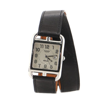 Hermes Cape Cod Double Tour Automatic Watch Stainless Steel and Leather 29
