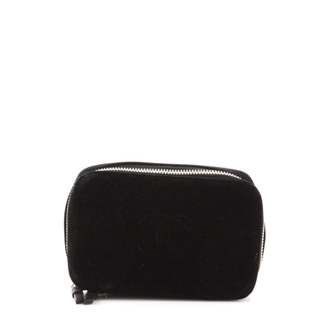 Chanel CC Travel Jewelry Case Velvet