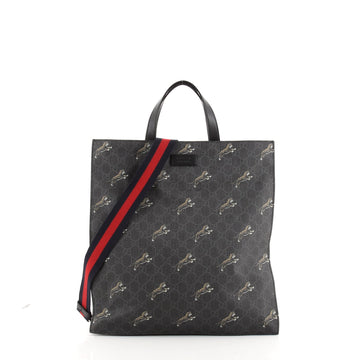 Gucci Convertible Soft Open Tote Printed GG Coated Canvas Tall