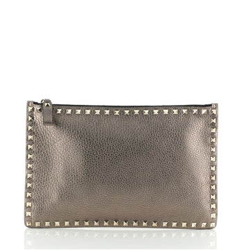 Valentino Rockstud Pouch Leather Large